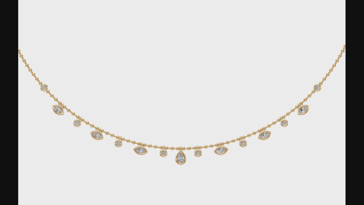 0.70ct Multi Stone Brilliant Cut Diamond Necklace - PD21