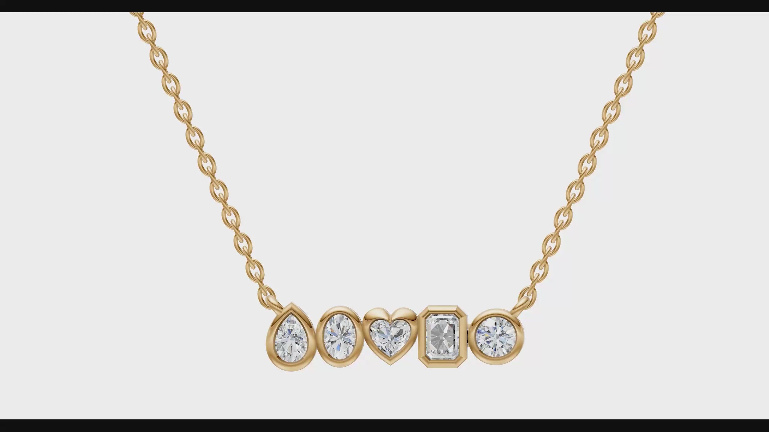 0.58ct Multi Stone Brilliant Cut Diamond Necklace - PD14