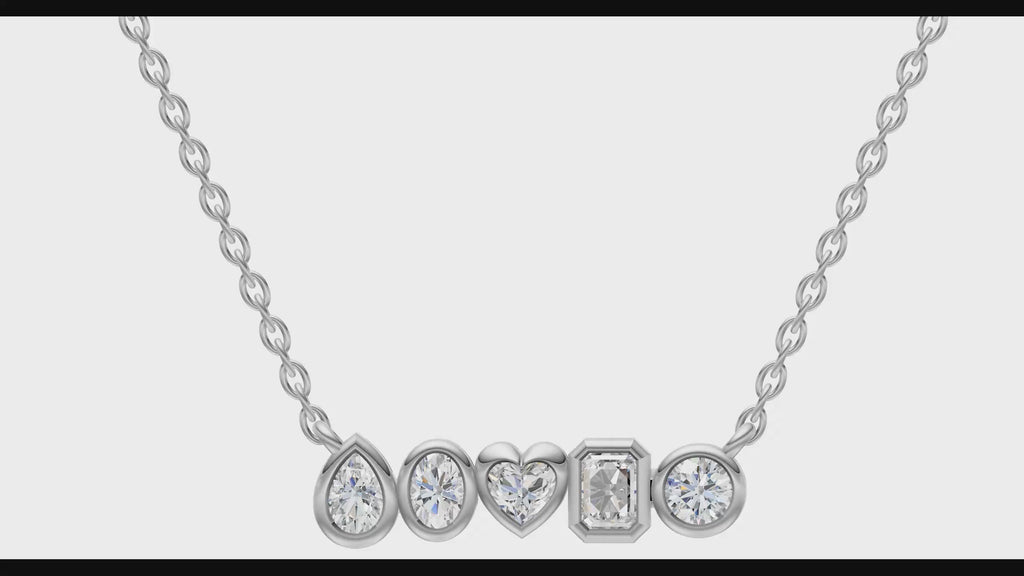 0.58ct Multi Stone Brilliant Cut Diamond Necklace - PD14