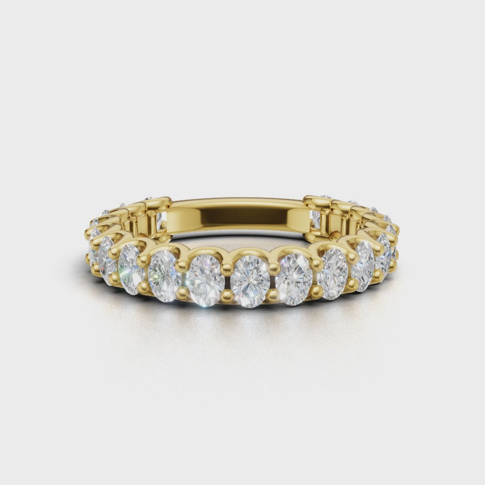 1.90ct Oval Diamond Eternity Ring - R105-9k