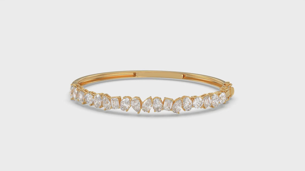 Multi Shape Diamond Bangle - BR13