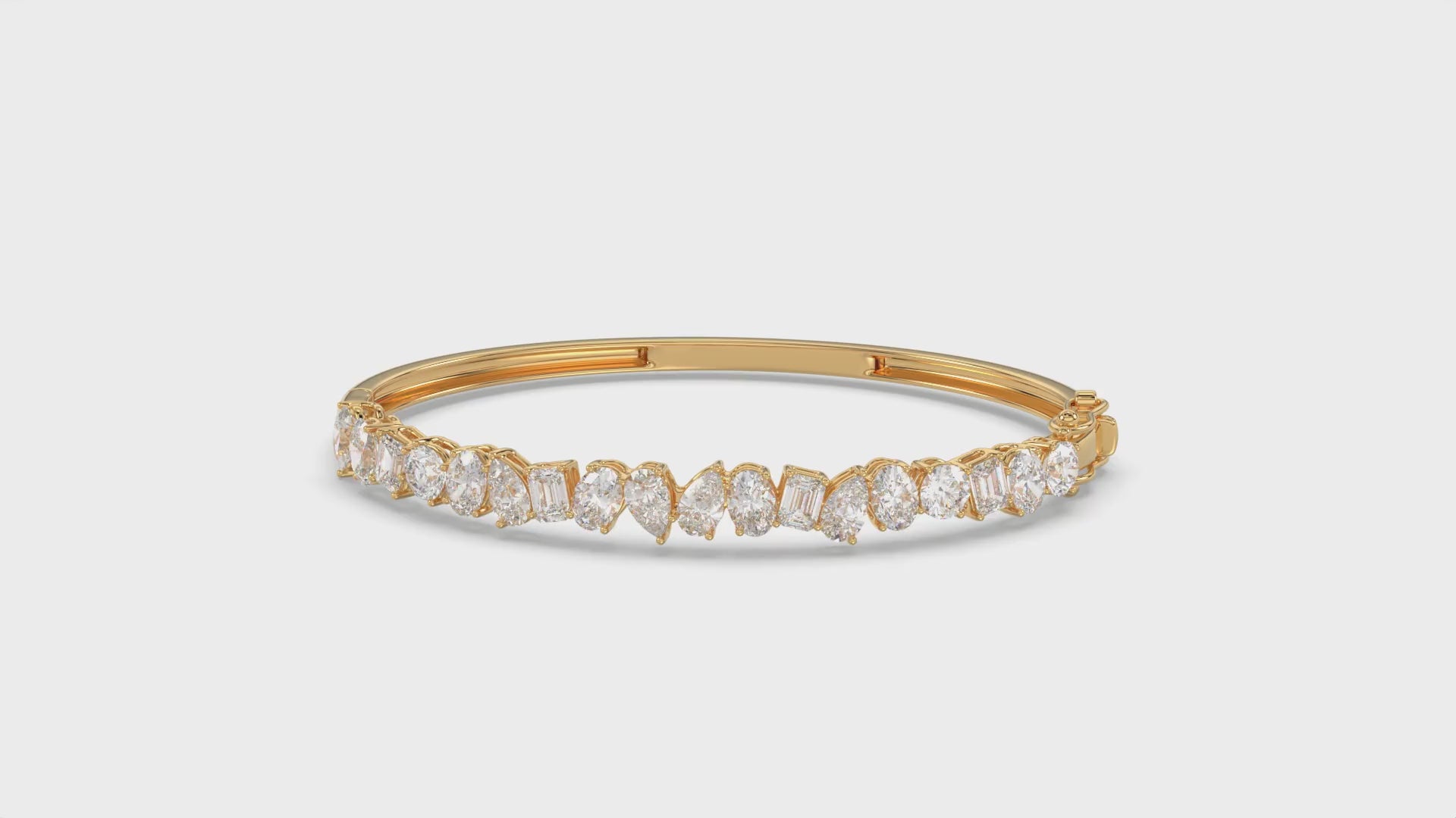 Multi Shape Diamond Bangle - BR13