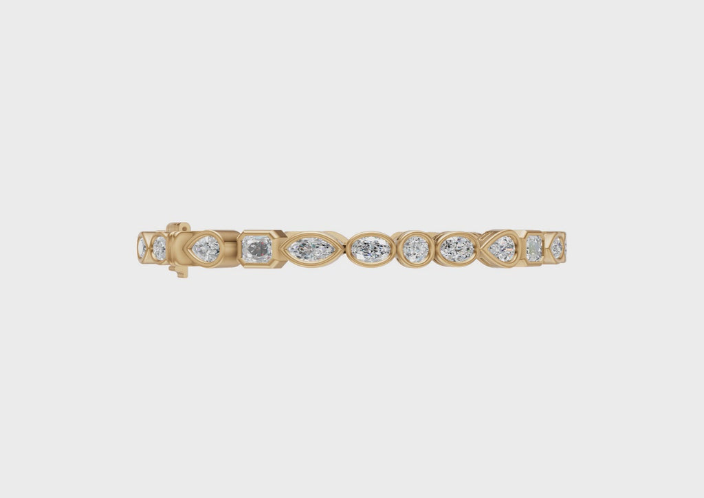 Multi Diamond Tennis Bracelet - BR21