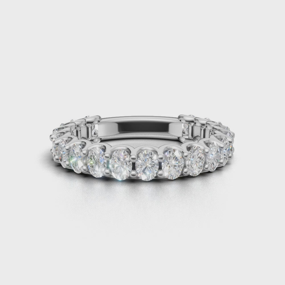 1.90ct Oval Diamond Eternity Ring - R105-9k