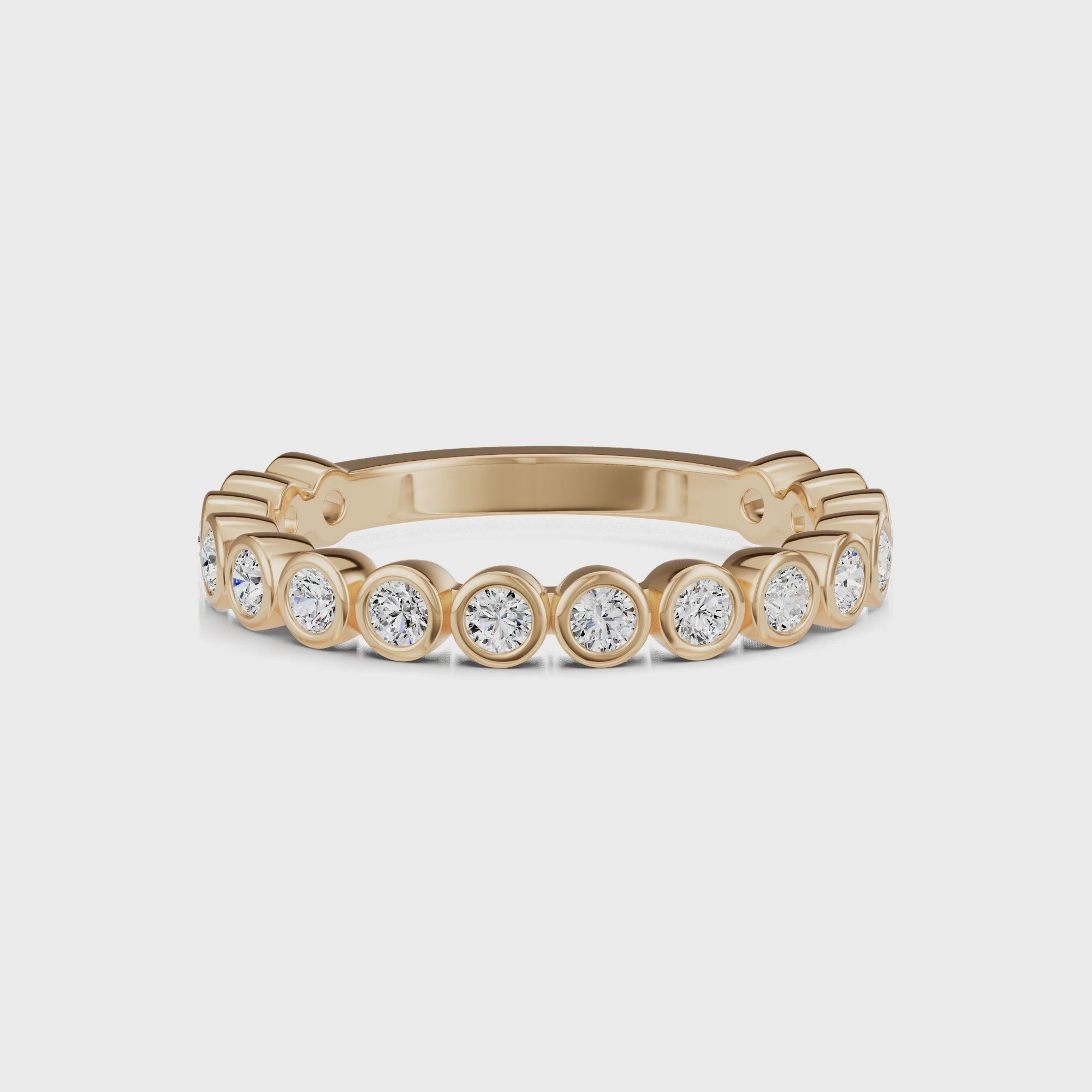 0.40ct Round Natural Diamond Eternity Ring - R1103