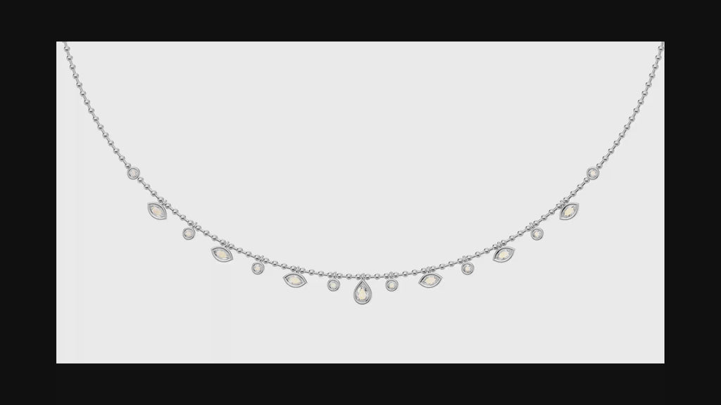 0.70ct Multi Stone Brilliant Cut Diamond Necklace - PD21