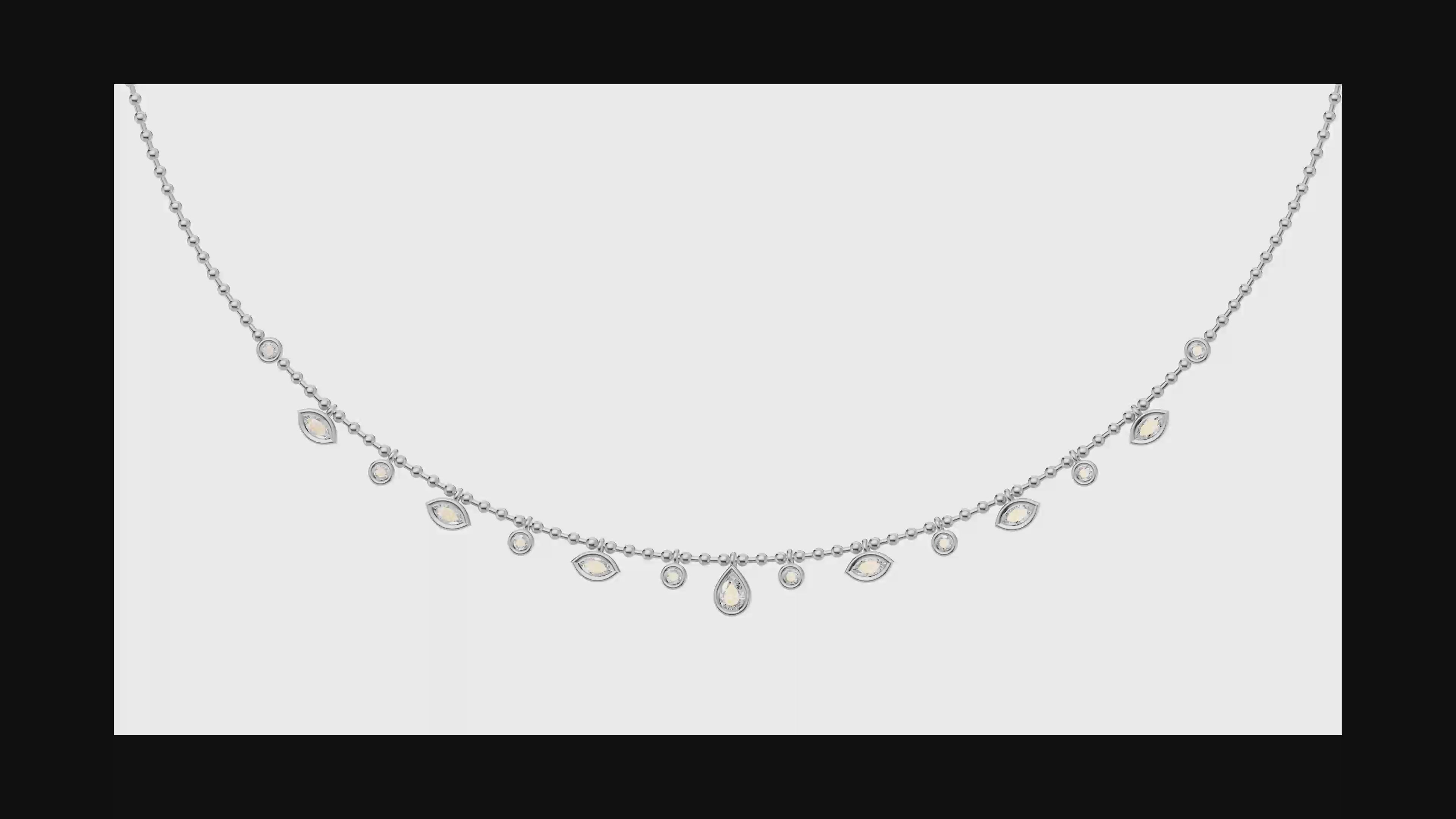 0.70ct Multi Stone Brilliant Cut Diamond Necklace - PD21