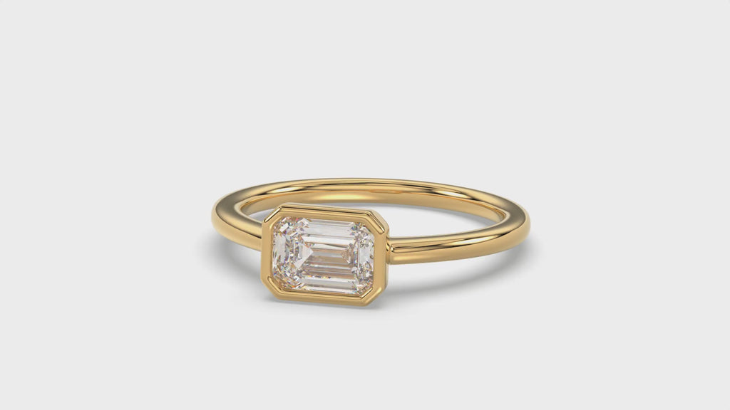 Emerald Engagement Ring - R147