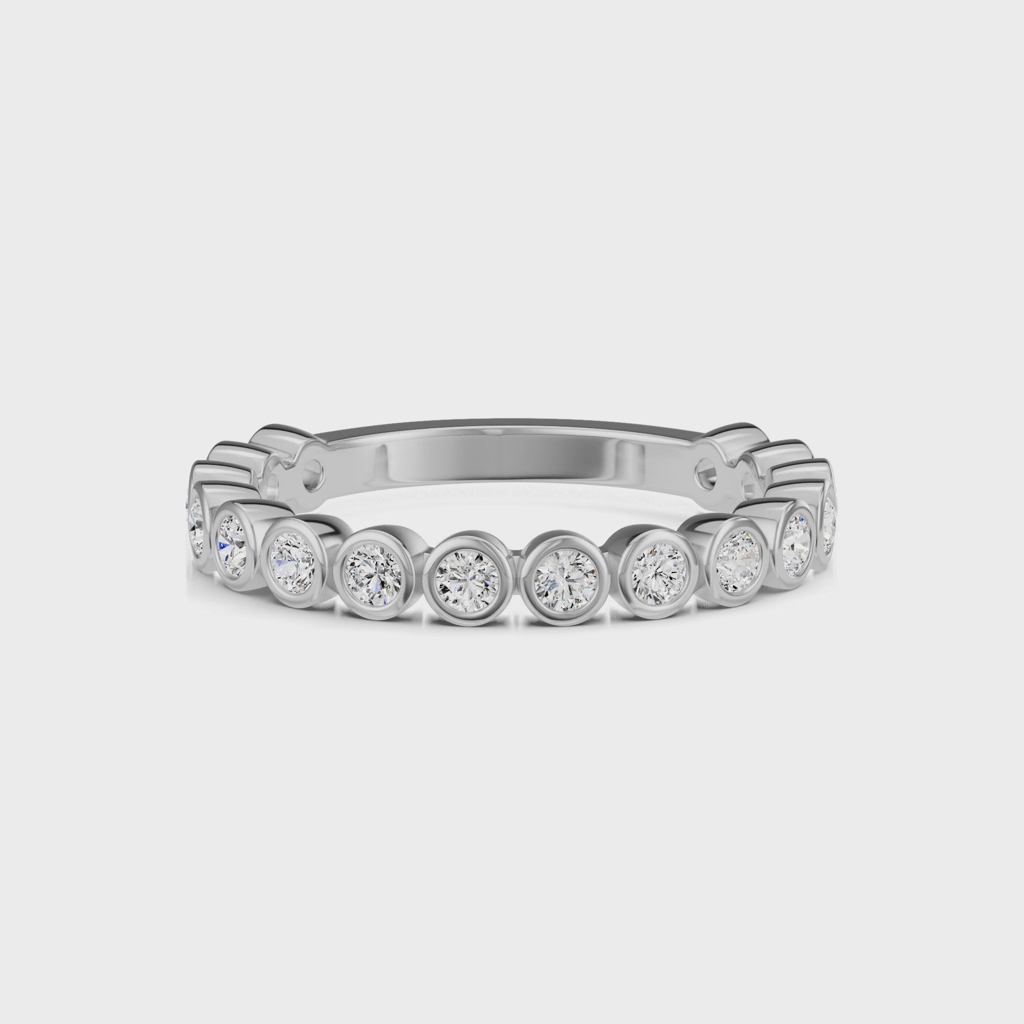 0.40ct Round Natural Diamond Eternity Ring - R1103