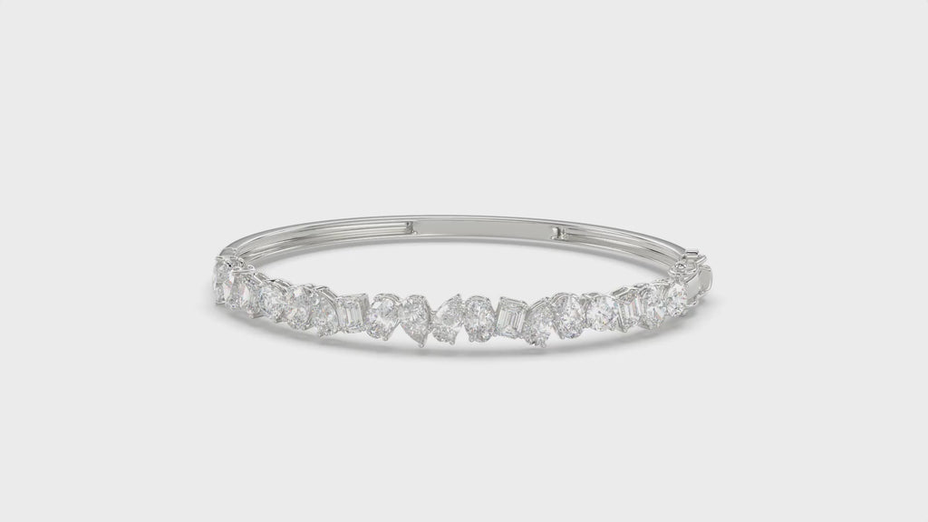 Multi Shape Diamond Bangle - BR13