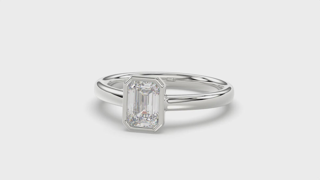 Emerald Engagement Ring - R144