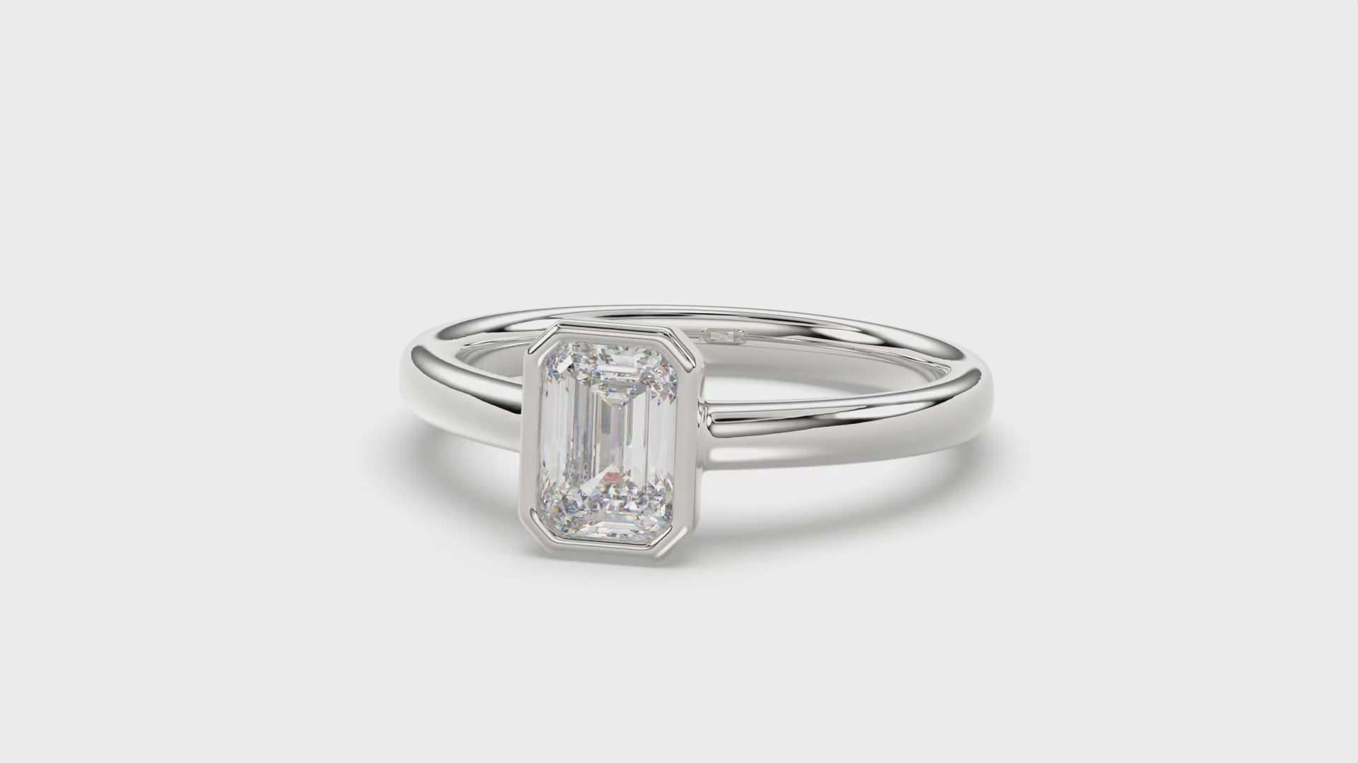 Emerald Engagement Ring - R144