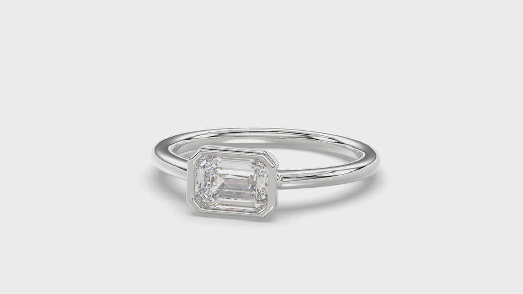Emerald Engagement Ring - R147