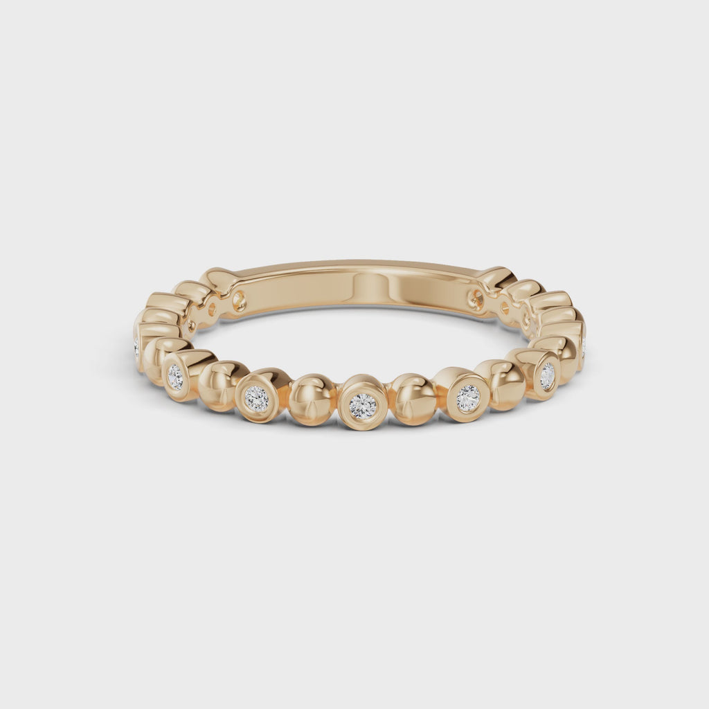 0.10ct Round Natural Diamond Eternity Ring - R1102